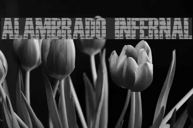 ALAMBRADO INFERNAL Font examples