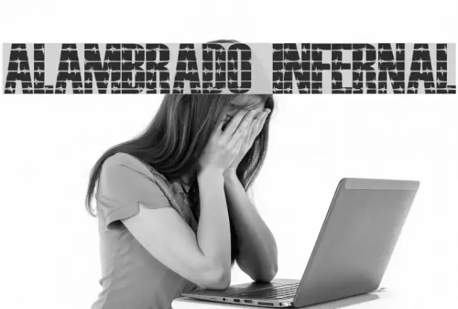 ALAMBRADO INFERNAL Font examples