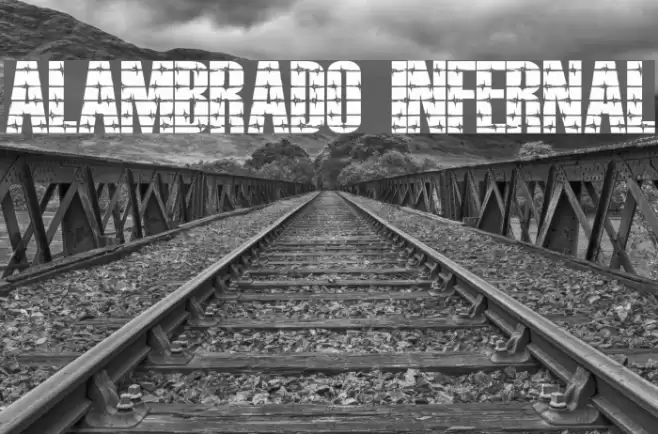 ALAMBRADO INFERNAL Font examples
