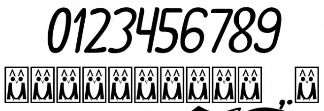 ALASKA Coffee Font OTHER CHARS