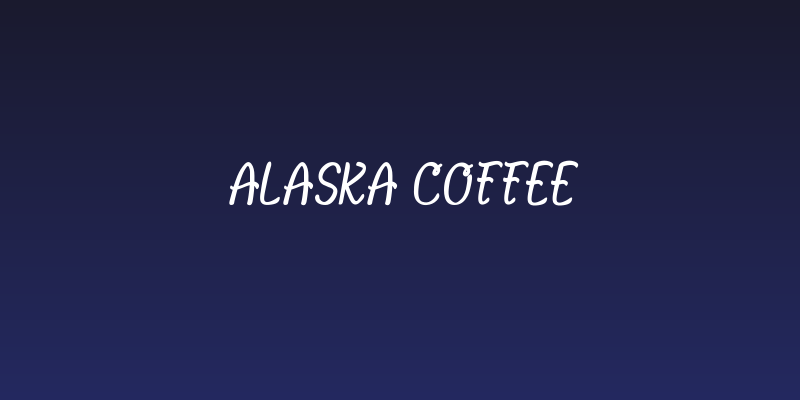 ALASKA Coffee Social Header