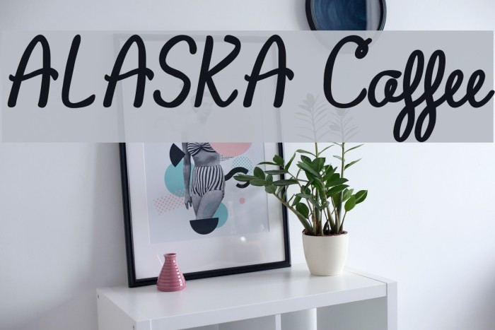 ALASKA Coffee Font examples