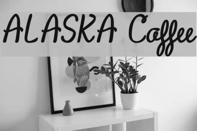 ALASKA Coffee Font examples