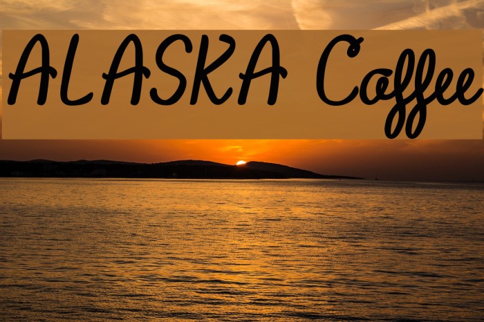 ALASKA Coffee Font examples