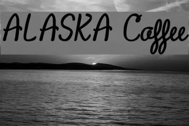 ALASKA Coffee Font examples