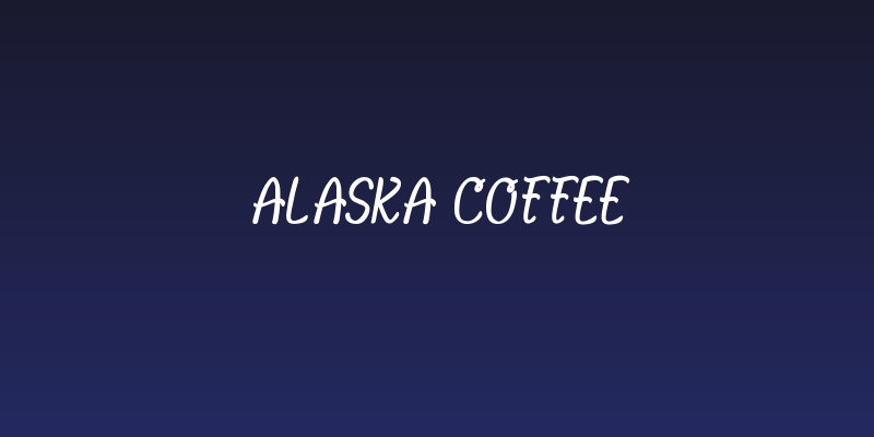 ALASKA Coffee Social Header