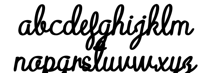 ALASKA Coffee Font LOWERCASE