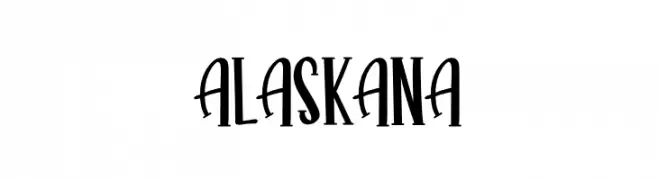 ALASKANA  フリーフォントのダウンロード