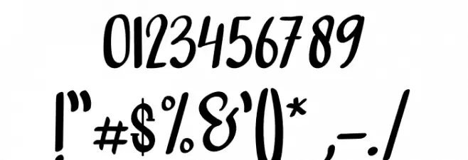 ALASKANA Font OTHER CHARS