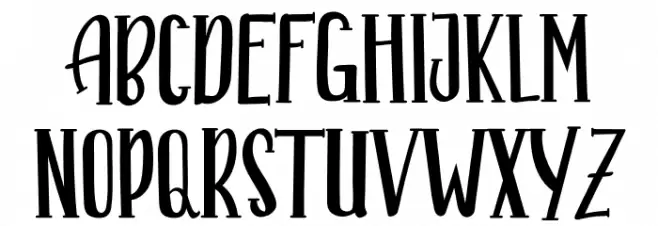 ALASKANA Schriftart Groß