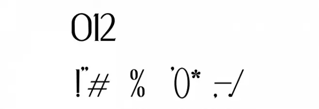 ALBERO Font OTHER CHARS