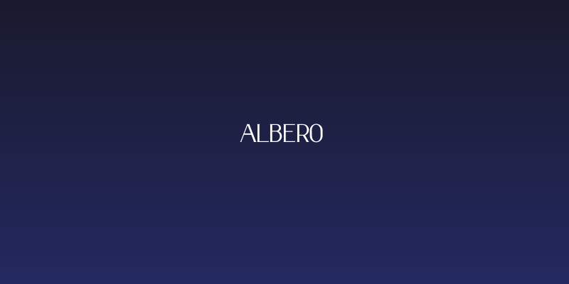 ALBERO Social Header