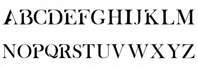 ALBRA フォント 大文字