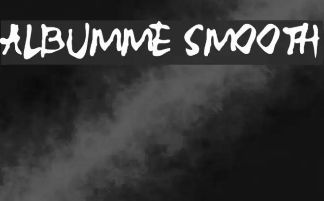 ALBUMME SMOOTH Font examples