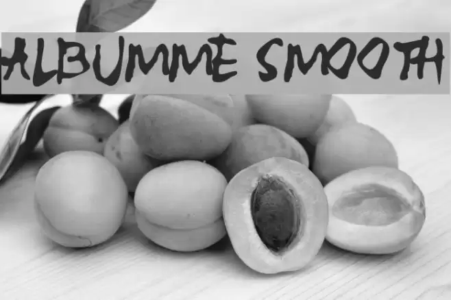 ALBUMME SMOOTH Font examples