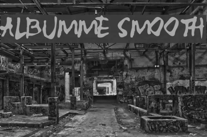 ALBUMME SMOOTH Font examples