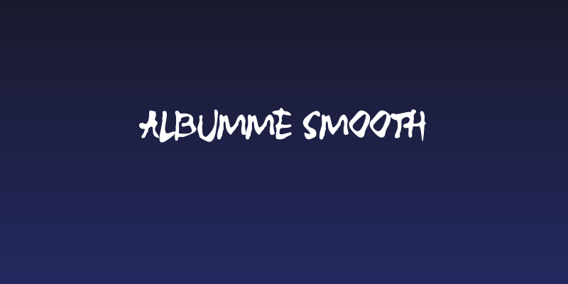 ALBUMME SMOOTH Social Header
