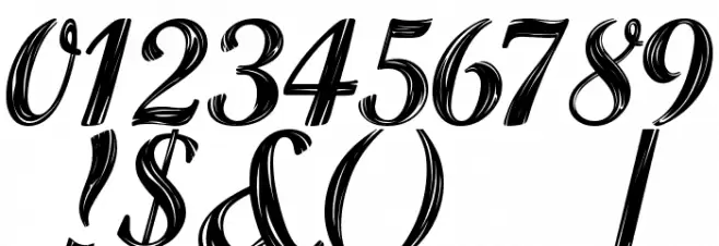 ALBURA Regular Font OTHER CHARS