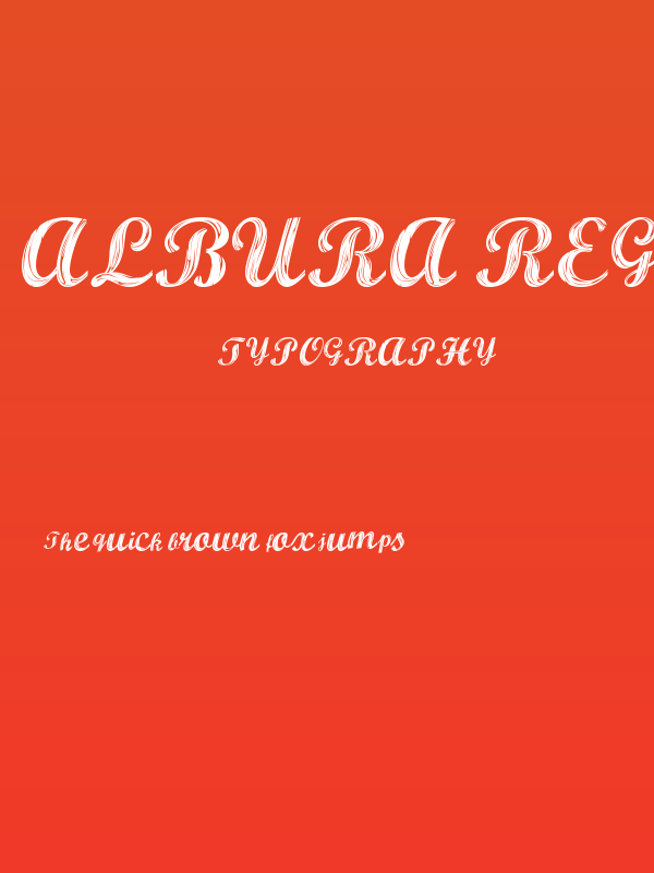 ALBURA Regular Poster
