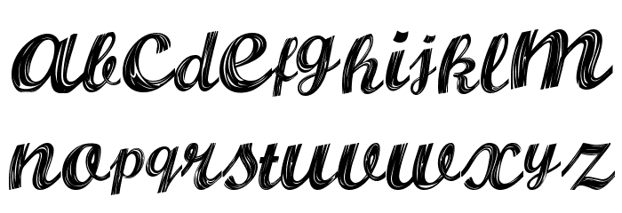 ALBURA Regular Font LOWERCASE
