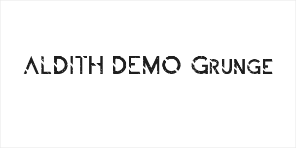 ALDITH DEMO Grunge Logo