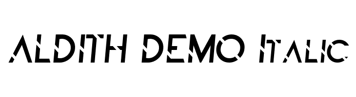 ALDITH DEMO Italic  Descarca Fonturi Gratis