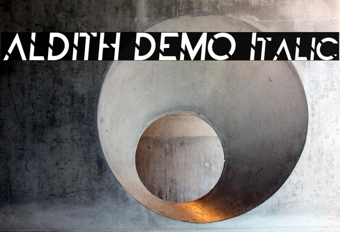 ALDITH DEMO Italic Example 1