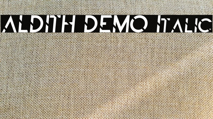 ALDITH DEMO Italic Example 3