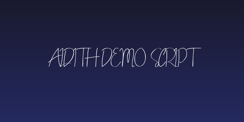 ALDITH DEMO Script Social Header