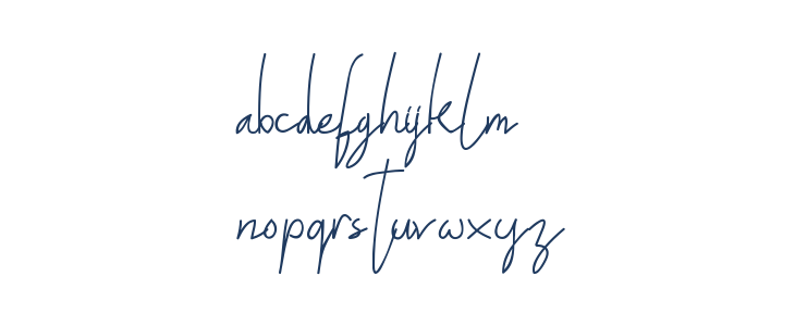 ALDITH DEMO Script Lowercase
