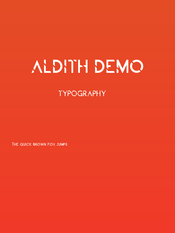 ALDITH DEMO Poster