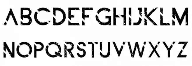 ALDITH Grunge Schriftart Groß