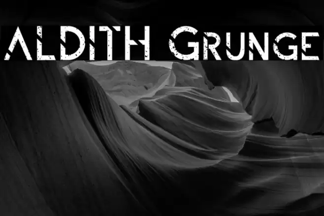 ALDITH Grunge Font examples