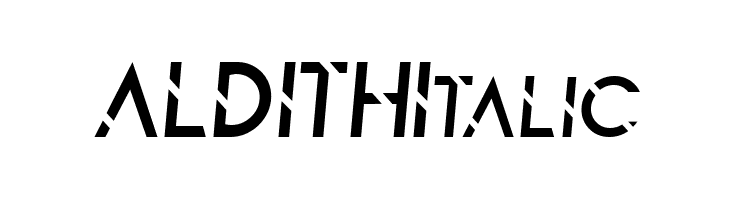 ALDITH Italic  フリーフォントのダウンロード