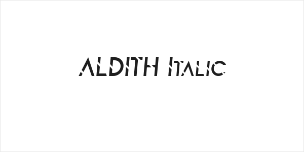 ALDITH Italic Logo