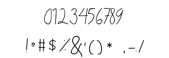 ALDITH Script Font OTHER CHARS