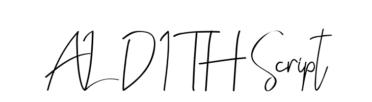 ALDITH Script  Frei Schriftart Herunterladen