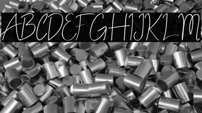 ALDITH Script Font examples