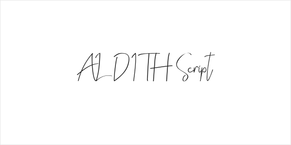 ALDITH Script Logo