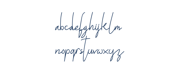ALDITH Script Lowercase