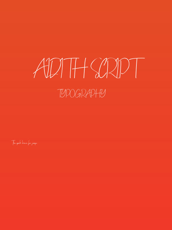 ALDITH Script Poster