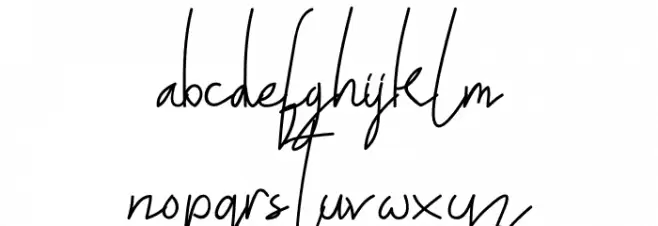 ALDITH Script Font LOWERCASE