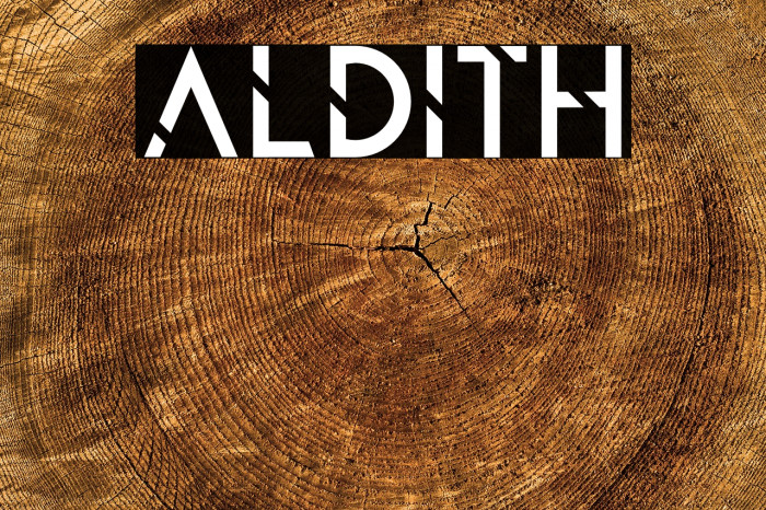 ALDITH फ़ॉन्ट examples