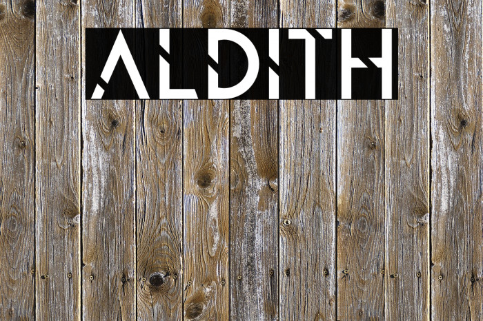 ALDITH फ़ॉन्ट examples