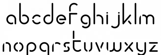 ALDORA Cutting Caratteri MINUSCOLO