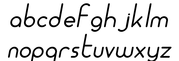 ALDORA DEMO Italic Font LOWERCASE