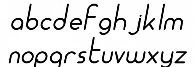 ALDORA DEMO Italic Caratteri MINUSCOLO