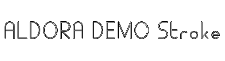 ALDORA DEMO Stroke Caratteri