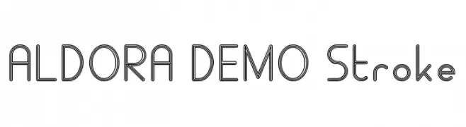 ALDORA DEMO Stroke  Descarca Fonturi Gratis