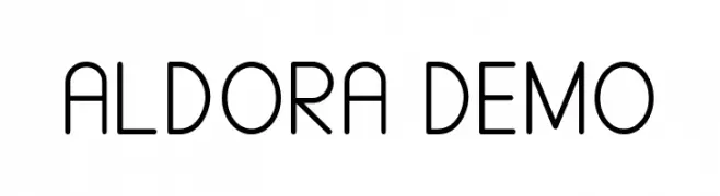 ALDORA DEMO  Descarca Fonturi Gratis